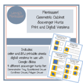 Montessori Geometric Cabinet Scavenger Hunts Printable and