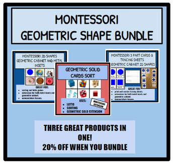 Preview of Montessori Geometric Shape Bundle