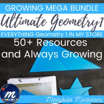 Preview of Montessori Geometry 1 Growing Mega Bundle Everything Geometry 1 in My Store