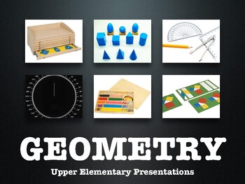 Preview of Montessori Geometry Curriculum - PDF (4th, 5th, 6th Grade)