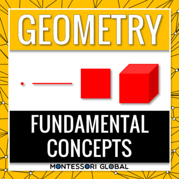 Preview of Montessori Geometry Fundamental Concepts | PowerPoint | Boom Cards™ | Printables