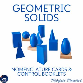 Preview of Montessori Geometry Solids 3-Part Cards and Nomenclature Booklets Differentiated