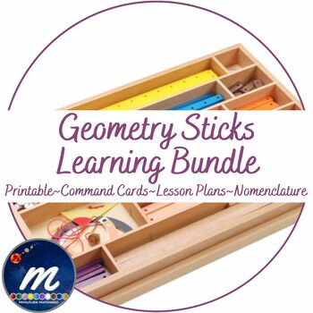Preview of Montessori Geometry Sticks Bundle