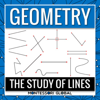 Preview of Montessori Geometry Study of Lines | Google Slides | Boom Cards | Printables
