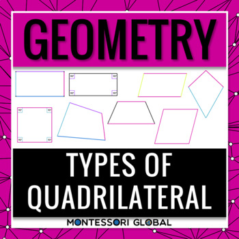 Preview of Montessori Geometry | Types of Quadrilaterals | PowerPoint | Boom Cards