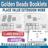 Montessori Math Place Value with Golden Beads Large Booklets