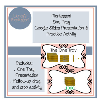 Preview of Montessori Golden Beads One Tray Google Slides Presentation and Digital Activity