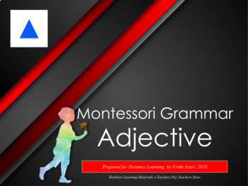 Preview of Montessori Grammar: Adjective