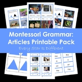 Montessori Grammar: Articles Printable Pack