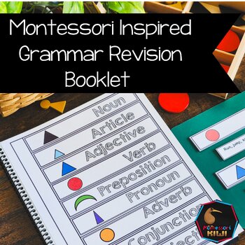 Preview of Montessori Grammar Book (learn parts of speech)