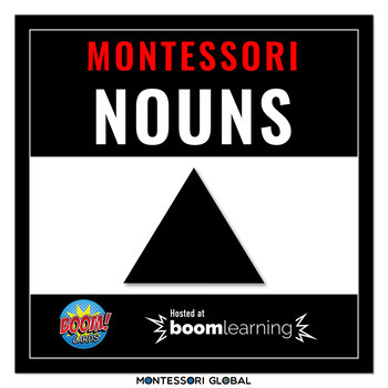 Preview of Montessori | Grammar Boom Cards | Nouns | 24 Decks | Distance Learning