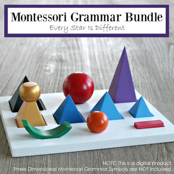 Preview of Montessori Grammar Bundle