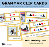 Montessori Grammar Clip Cards: Winter Themed