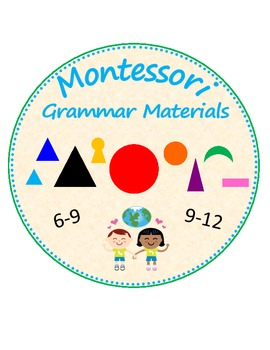 Preview of Montessori Grammar Materials (6-9 and 9-12)