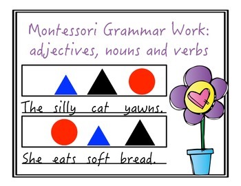 Preview of Montessori Grammar Work