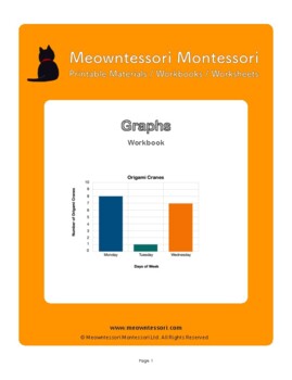 Preview of Montessori Bar Graphs Workbook 1