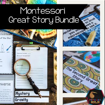 Preview of Montessori Great Story Bundle (activities, shelf work and extensions)