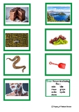 Montessori Green Language Series Picture Word Building and