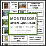 Montessori Green Series - Sentence Reading Strips