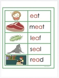 Montessori Green Series - ai,ay,ea,ee,ie,ue Word and Picture