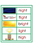 Montessori Green Series - igh Sound Word and Picture
