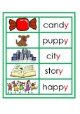 Montessori Green Series - y Sound Word and Picture