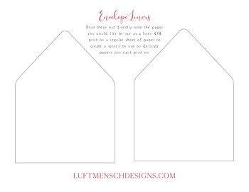 Envelope Liner Template Kit | Paper Source