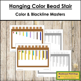 Montessori Hanging Color Bead Stair Extensions (Units & Tens)