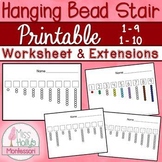 Montessori Hanging Bead Stair/Tree Printable Worksheet & E