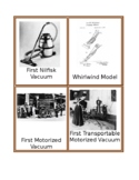 Montessori History of The Vacuum 3 Part Cards