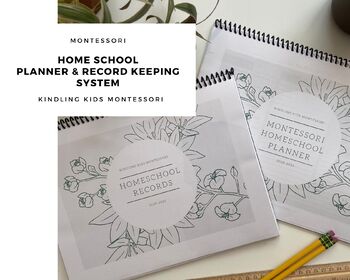 Preview of Montessori Home School Planner and Record Keeping Bundle
