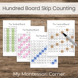Montessori Hundred Board Skip Counting Worksheets, Math Ex