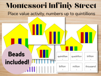 Preview of Montessori Infinity Street // Montessori Beads included