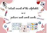 Montessori Initial Sound Alphabet Picture and Word Cards