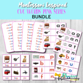 Montessori Inspired CVC Words Pink Series  Bundle