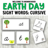 Montessori Inspired Cursive and Print Earth Day Letter Car