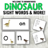 Montessori Inspired Dinosaur Letters Cards and Sight Words