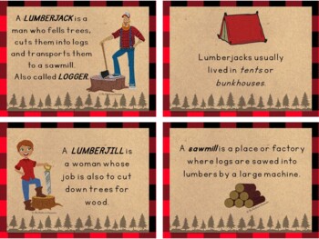 Preview of Montessori Inspired Lumberkjack Theme Study