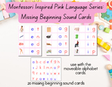 Montessori Inspired Missing Beginning Sound Cards CVC Words