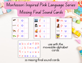 Montessori Inspired Missing Final Sound Cards CVC Words