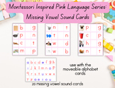 Montessori Inspired Missing Vowel Sound Cards CVC Words