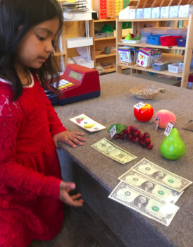 Preview of Montessori-Inspired Money/Market Activity and Farmer's Market Fundraiser