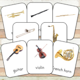 Montessori Musical Instruments 3 Part Cards