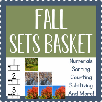 Preview of Montessori-Inspired Sets Basket Activity: Fall / Autumn