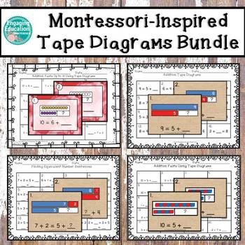 Preview of Montessori Inspired Tape Diagrams Bundle