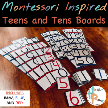 Preview of Montessori Inspired Teens and Tens Boards