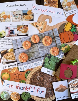 Preview of Montessori-Inspired Thanksgiving/Harvest Bundle