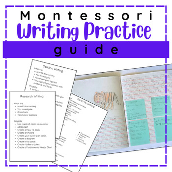 Preview of Montessori Inspired Writing Practice Guide