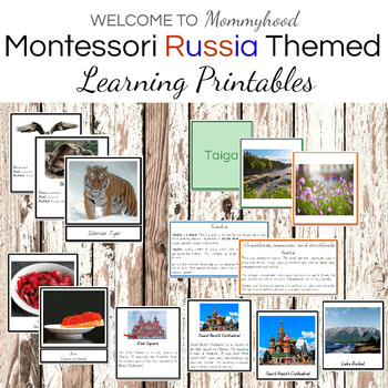 Preview of Montessori Introduction to Russia Printables