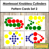 Montessori Knobless Cylinder Pattern Cards - Set #2